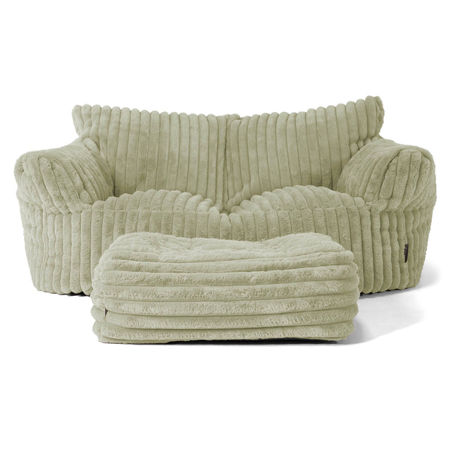 Josephine Sofasækkestol - Ultraplysfløjl Salviegrøn 02