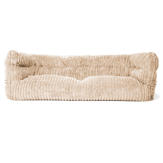 Louis Sækkestol Sofa 3 pers - Ultraplysfløjl Cremefarvet 01