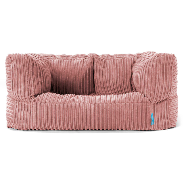 Albert Børnesofa 2-6 år - Klassisk Jernbanefløjl Fersken 01