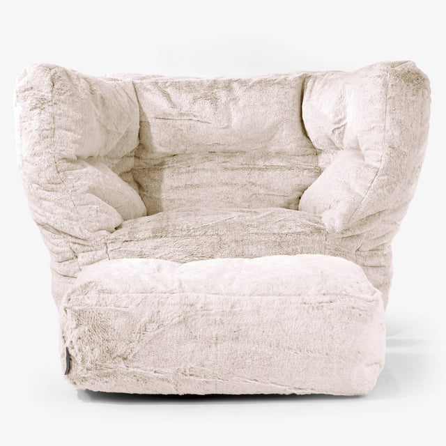 Albert Lænestol 2.0 - Imiteret Kaninpels Gyldenbrun 02