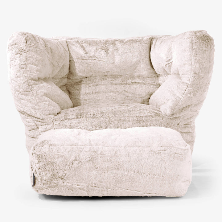 Albert Lænestol 2.0 - Imiteret Kaninpels Gyldenbrun 02