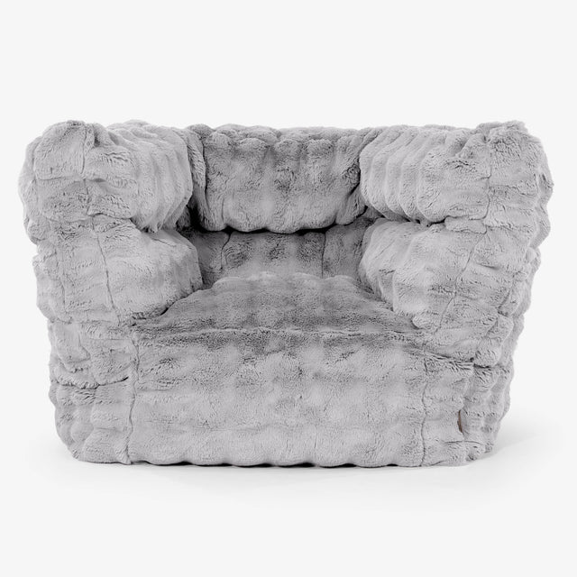 Albert Lænestol 2.0 - Imiteret Pels Bubble Grå 01