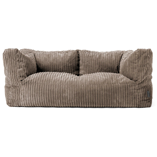 Albert Sækkestol Sofa 2 pers - Klassisk Jernbanefløjl Duegrå 01