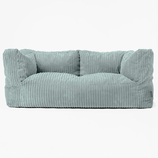 Albert Sækkestol Sofa 2 pers - Klassisk Jernbanefløjl Mintgrøn 01