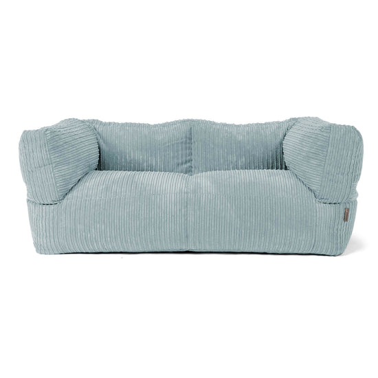 Albert Sækkestol Sofa 2 pers - Klassisk Jernbanefløjl Mintgrøn 01