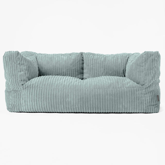Albert Sækkestol Sofa 2 pers - Klassisk Jernbanefløjl Mintgrøn 01