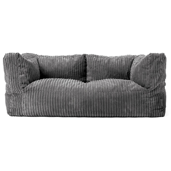 Albert Sækkestol Sofa 2 pers - Klassisk Jernbanefløjl Skifergrå 01