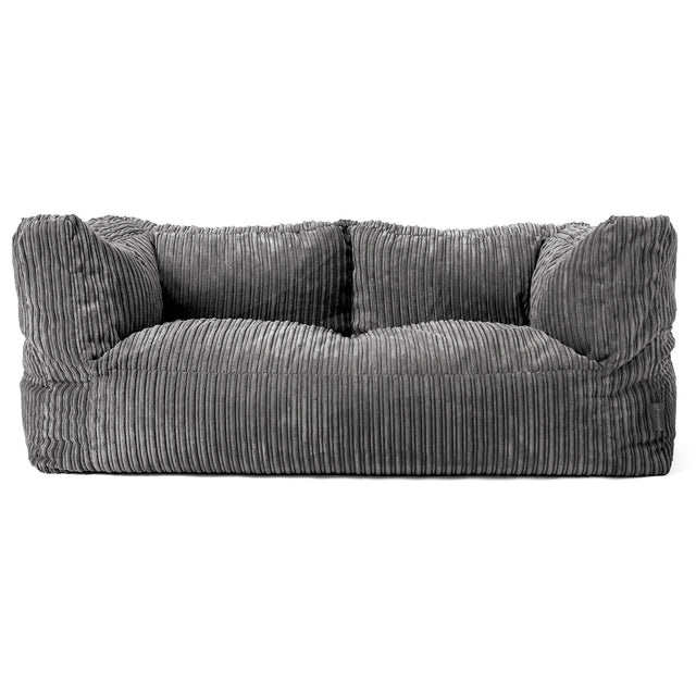 Albert Sækkestol Sofa 2 pers - Klassisk Jernbanefløjl Skifergrå 01