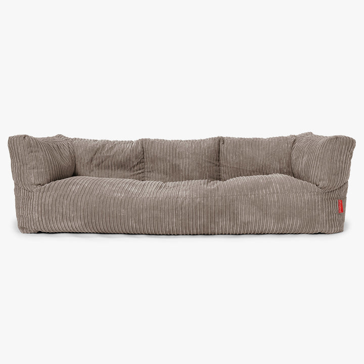 Albert Sækkestol Sofa 3 pers - Klassisk Jernbanefløjl Duegrå 01