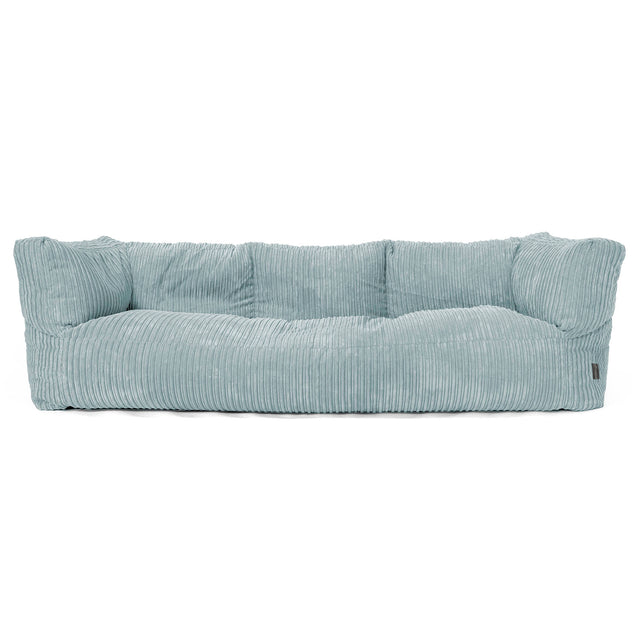 Albert Sækkestol Sofa 3 pers - Klassisk Jernbanefløjl Mintgrøn 01