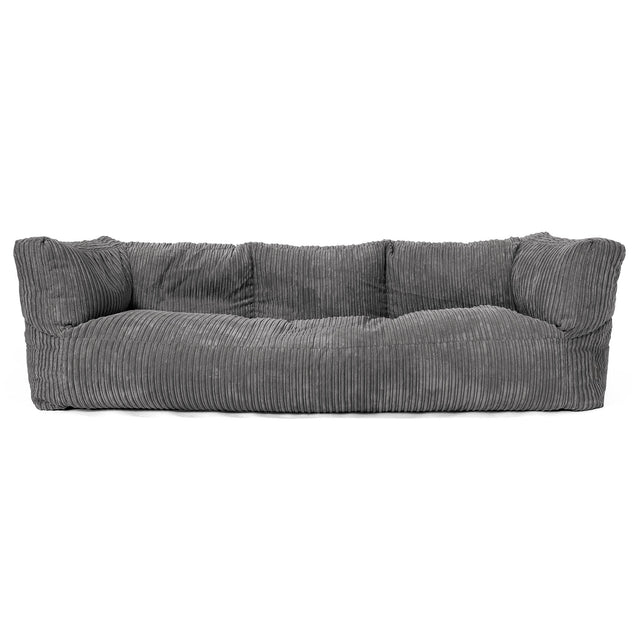 Albert Sækkestol Sofa 3 pers - Klassisk Jernbanefløjl Skifergrå 01