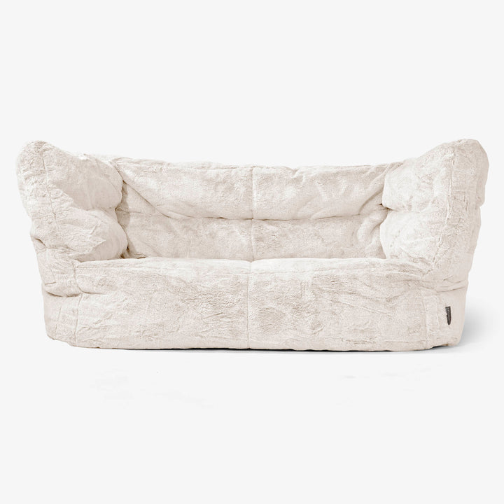 Albert Sækkestol Sofa 2 pers 2.0 - Imiteret Kaninpels Hvid 01