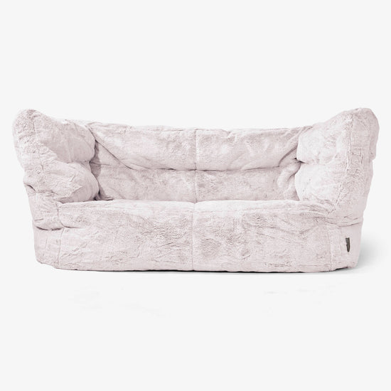 Albert Sækkestol Sofa 2 pers 2.0 - Imiteret Kaninpels Støvet Lyserød 01