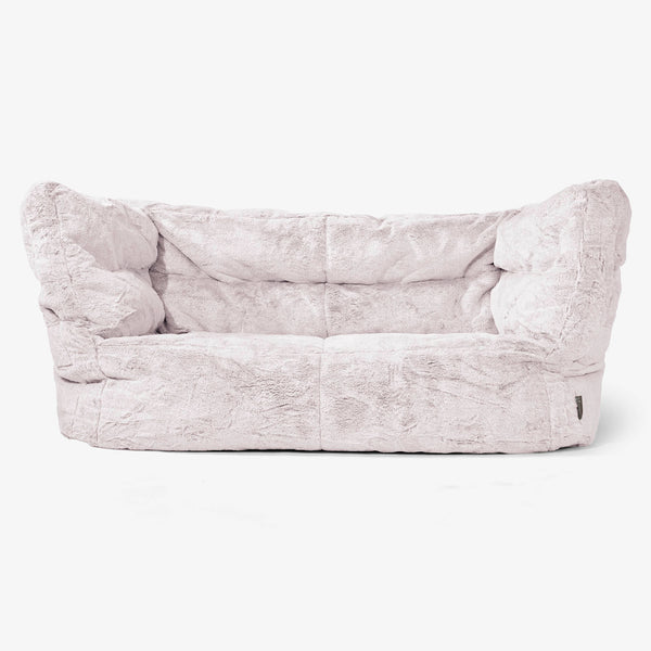 Albert Sækkestol Sofa 2 pers 2.0 - Imiteret Kaninpels Støvet Lyserød 01