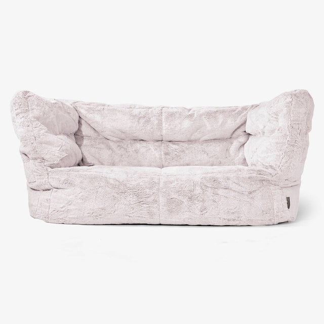 Albert Sækkestol Sofa 2 pers 2.0 - Imiteret Kaninpels Støvet Lyserød 01