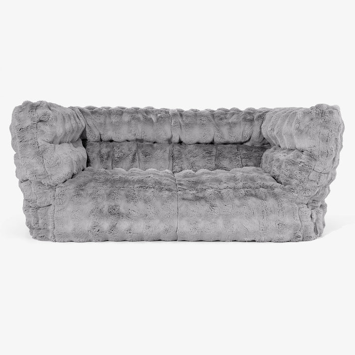 Albert Sækkestol Sofa 2 pers 2.0 - Imiteret Pels Bubble Grå 01