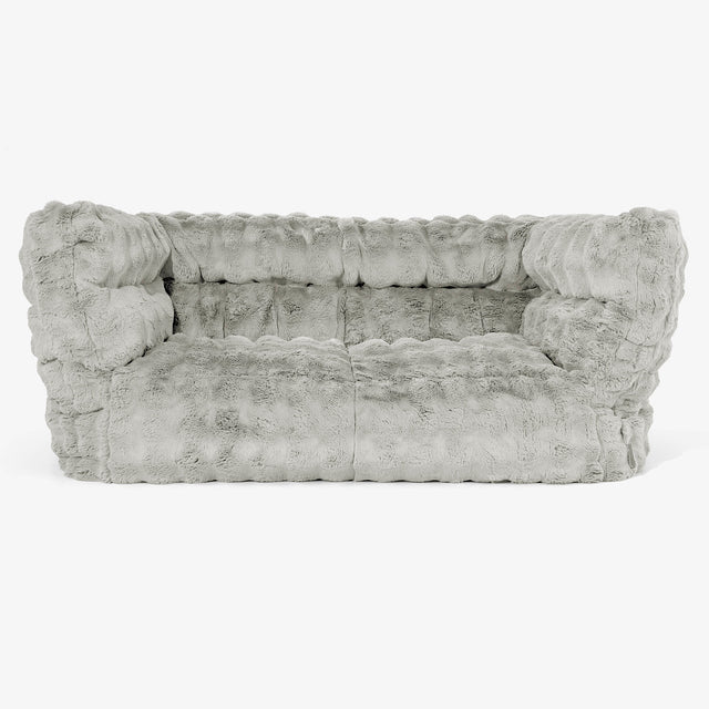 Albert Sækkestol Sofa 2 pers 2.0 - Imiteret Pels Bubble Salviegrøn 01