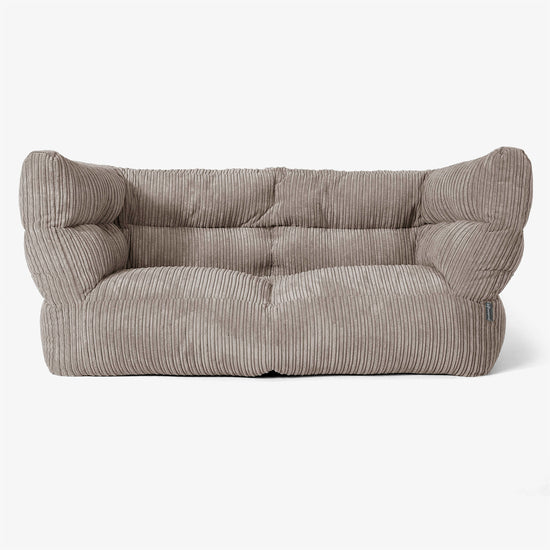 Albert Sækkestol Sofa 2 pers 2.0 - Klassisk Jernbanefløjl Duegrå 01