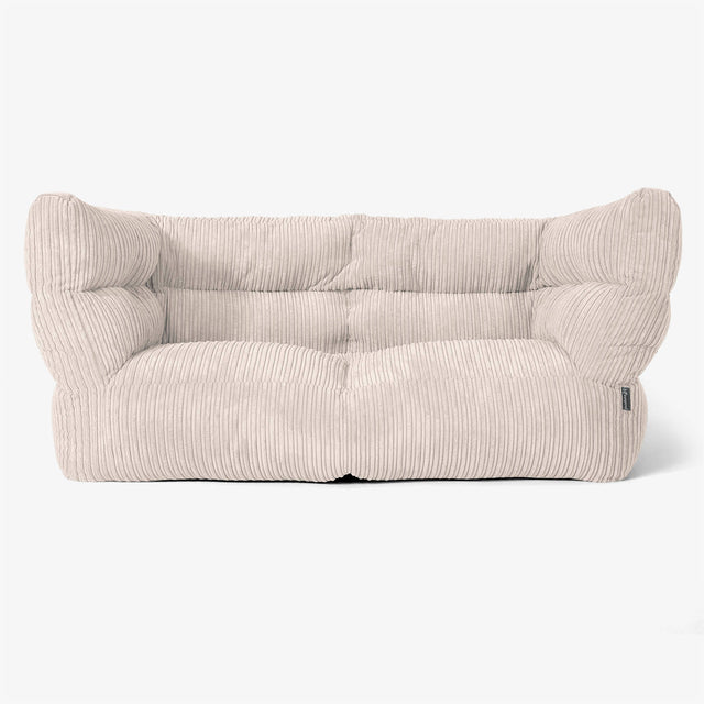 Albert Sækkestol Sofa 2 pers 2.0 - Klassisk Jernbanefløjl Elfenben 01