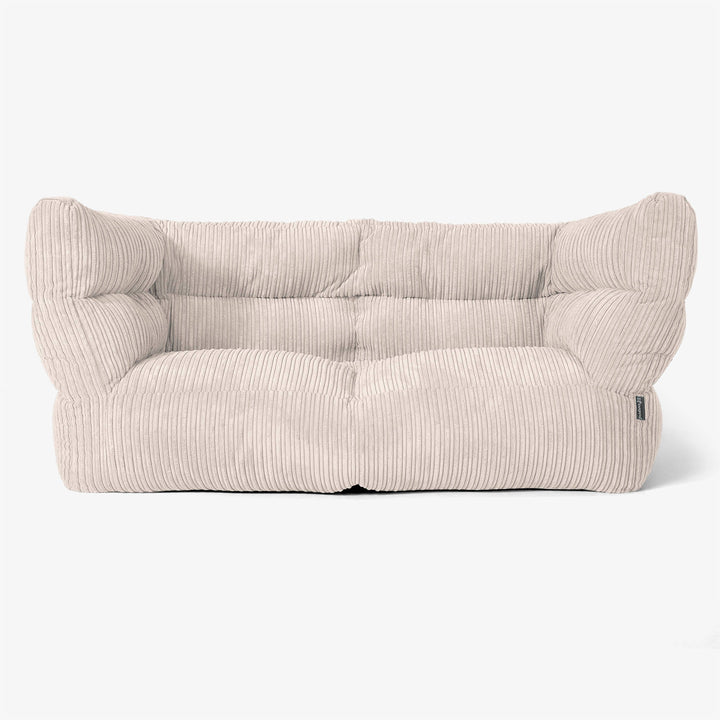 Albert Sækkestol Sofa 2 pers 2.0 - Klassisk Jernbanefløjl Elfenben 01