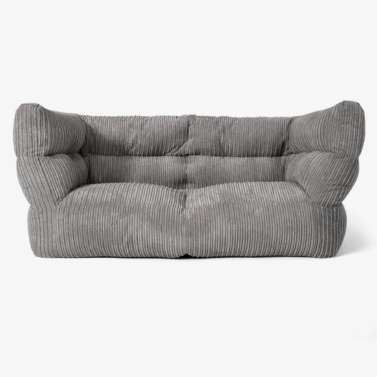 Albert Sækkestol Sofa 2 pers 2.0 - Klassisk Jernbanefløjl Grafit Grå 01