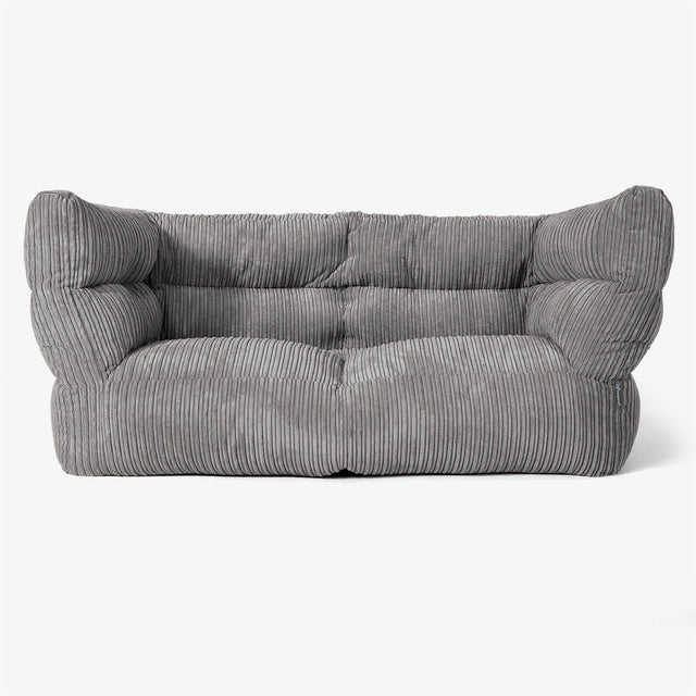 Albert Sækkestol Sofa 2 pers 2.0 - Klassisk Jernbanefløjl Grafit Grå 01