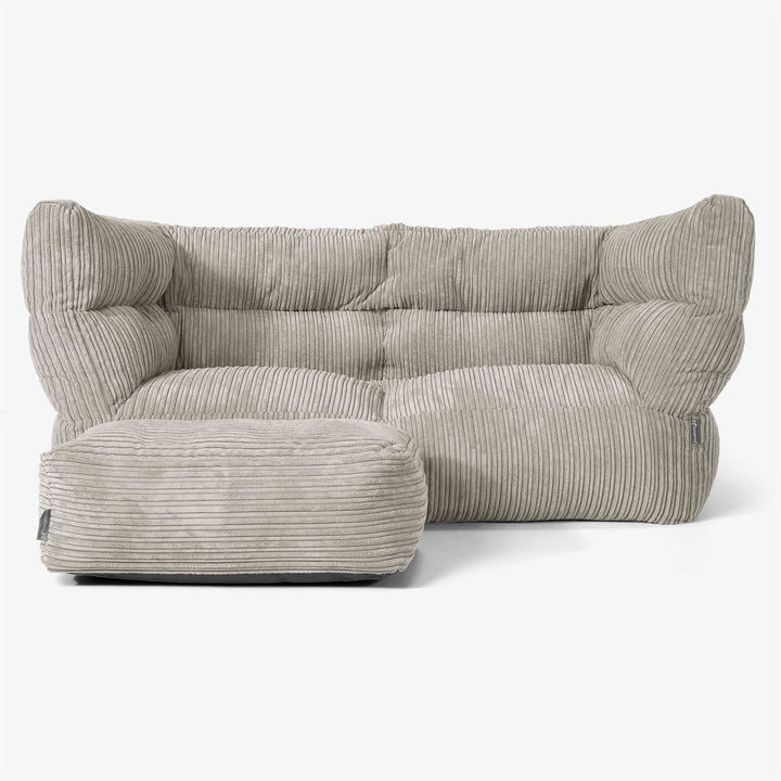 Albert Sækkestol Sofa 2 pers 2.0 - Klassisk Jernbanefløjl Mink 02