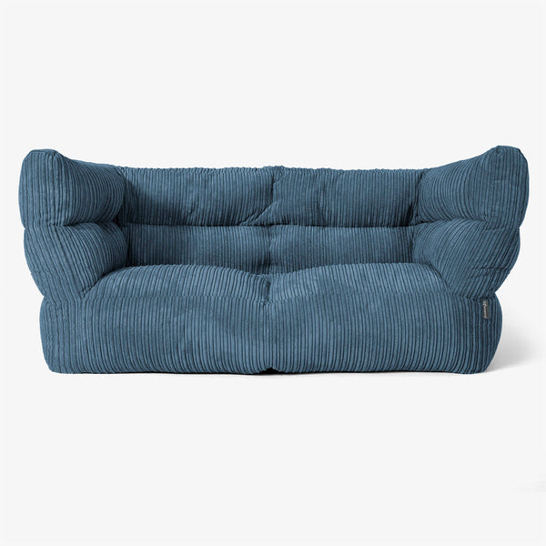 Albert Sækkestol Sofa 2 pers 2.0 - Klassisk Jernbanefløjl Navy 01