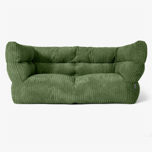 Albert Sækkestol Sofa 2 pers 2.0 - Klassisk Jernbanefløjl Skovgrøn