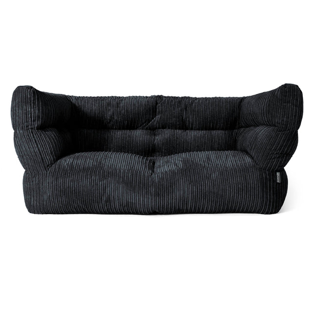 Albert Sækkestol Sofa 2 pers 2.0 - Klassisk Jernbanefløjl Sort 01