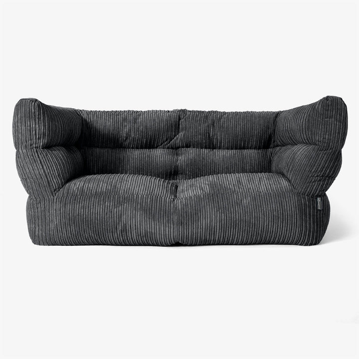 Albert Sækkestol Sofa 2 pers 2.0 - Klassisk Jernbanefløjl Sort 01