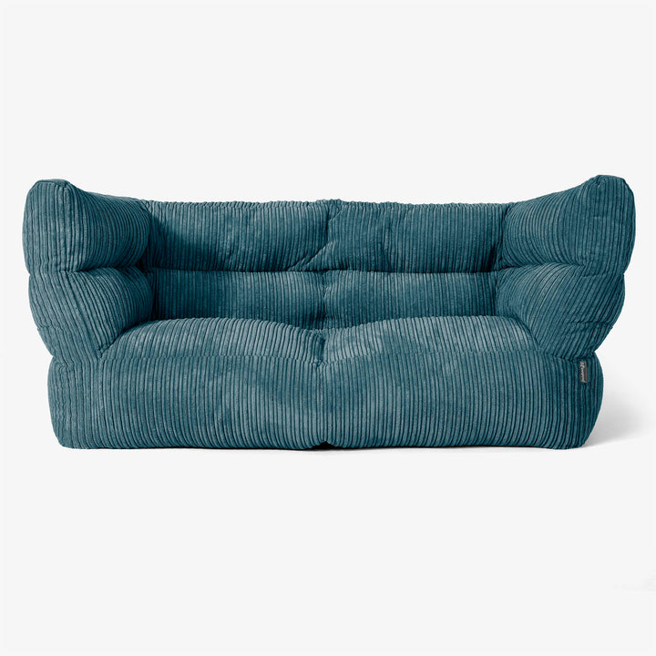 Albert Sækkestol Sofa 2 pers 2.0 - Klassisk Jernbanefløjl Turkis 01