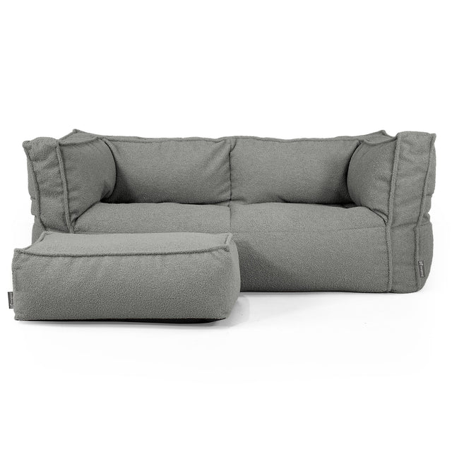 Albert Sækkestol Sofa 2 pers - Boucle Grå