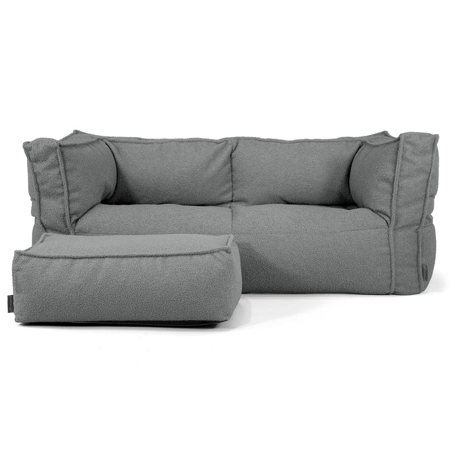 Albert Sækkestol Sofa 2 pers - Boucle Grå