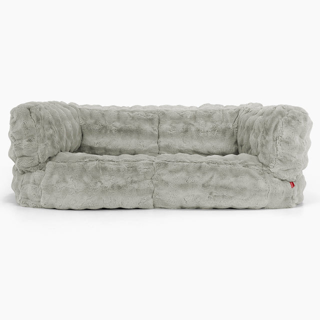 Albert Sækkestol Sofa 2 pers-Imiteret Pels Bubble Salviegrøn 01