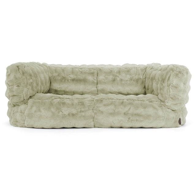 Albert Sækkestol Sofa 2 pers-Imiteret Pels Bubble Salviegrøn 01