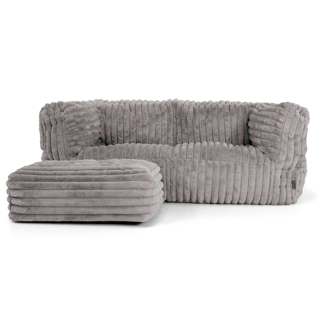 Albert Sækkestol Sofa 2 pers - Ultraplysfløjl Grå 02