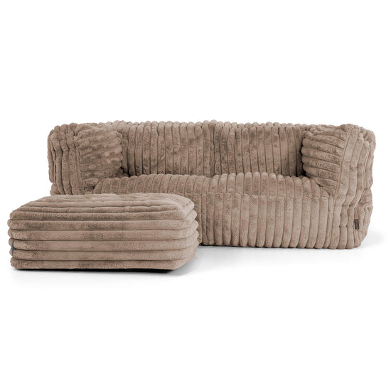 Albert Sækkestol Sofa 2 pers - Ultraplysfløjl Mink 02