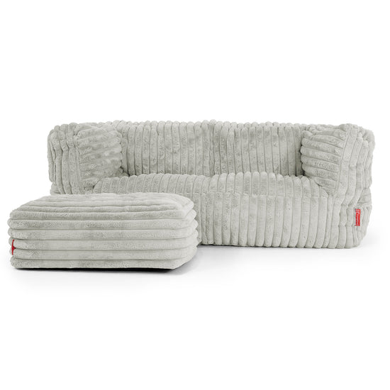 Albert Sækkestol Sofa 2 pers - Ultraplysfløjl Salviegrøn 02