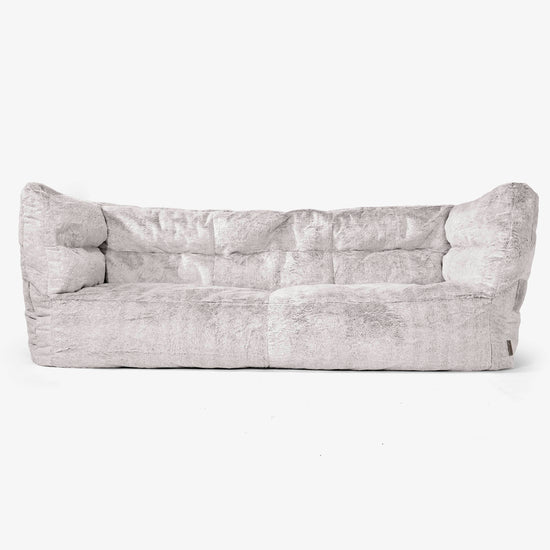 Albert Sækkestol Sofa 3 pers 2.0 - Imiteret Kaninpels Lysegrå 01