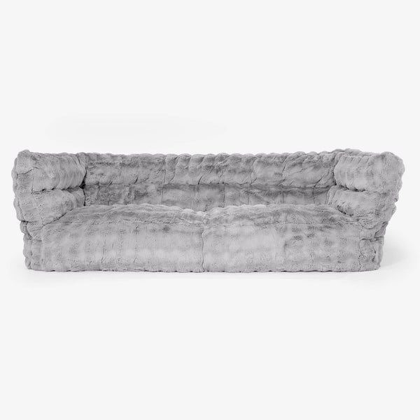 Albert Sækkestol Sofa 3 pers 2.0 - Imiteret Pels Bubble Grå 01