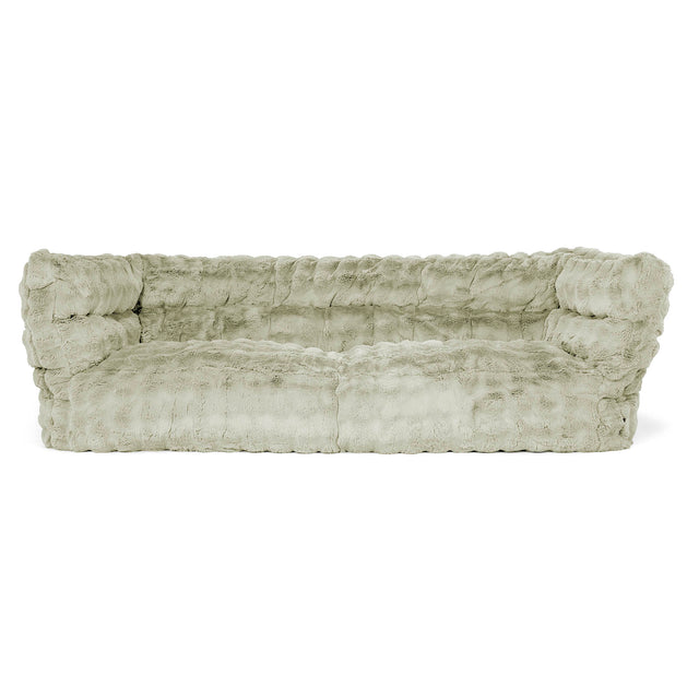 Albert Sækkestol Sofa 3 pers 2.0 - Imiteret Pels Bubble Salviegrøn 01