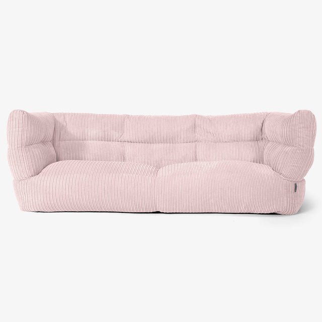 Albert Sækkestol Sofa 3 pers 2.0 - Klassisk Jernbanefløjl Blush Lyserød 01