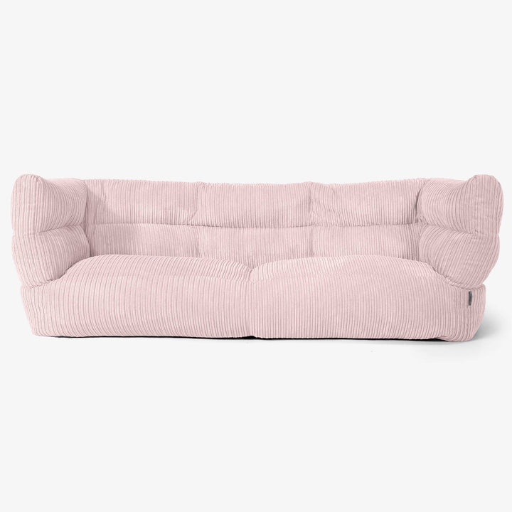 Albert Sækkestol Sofa 3 pers 2.0 - Klassisk Jernbanefløjl Blush Lyserød 01