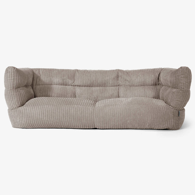 Albert Sækkestol Sofa 3 pers 2.0 - Klassisk Jernbanefløjl Duegrå 01