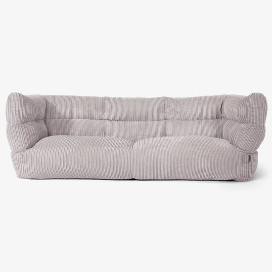 Albert Sækkestol Sofa 3 pers 2.0 - Klassisk Jernbanefløjl Sølvgrå 01