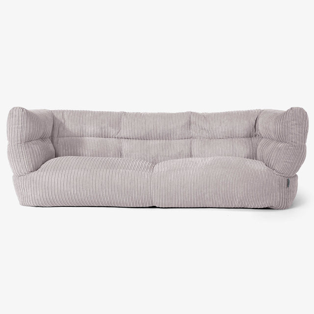 Albert Sækkestol Sofa 3 pers 2.0 - Klassisk Jernbanefløjl Sølvgrå 01