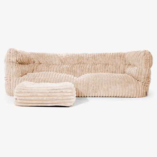 Albert Sækkestol Sofa 3 pers 2.0 - Ultraplysfløjl Fersken 02