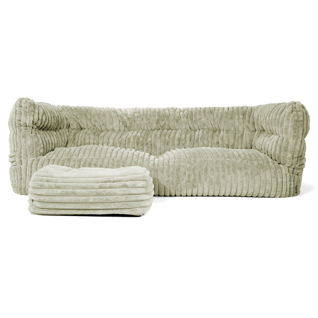 Albert Sækkestol Sofa 3 pers 2.0 - Ultraplysfløjl Salviegrøn 02