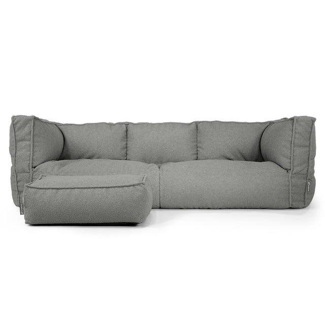 Albert Sækkestol Sofa 3 pers - Boucle Grå